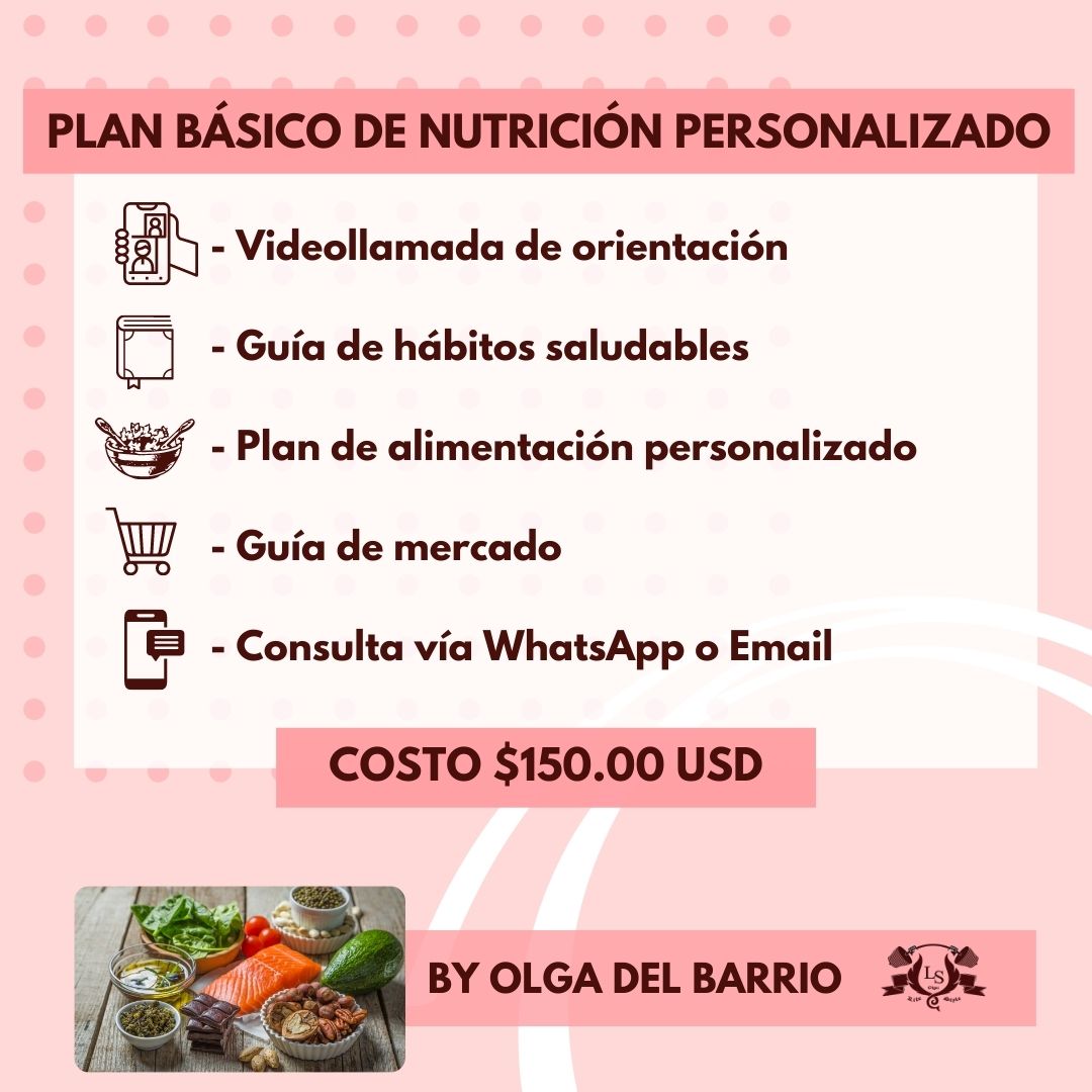 Plan Básico De Nutrición Personalizado Estilo De Vida Saludable Real Y Sostenible 3443